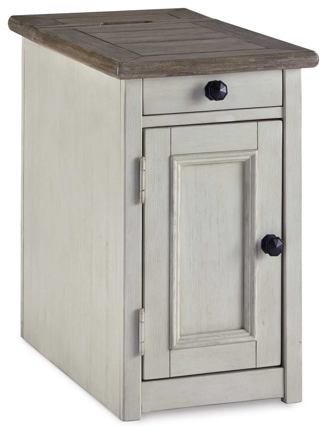 Ashley Furniture - BOLANBURG CHAIR SIDE END TABLE - White Wood - Tables