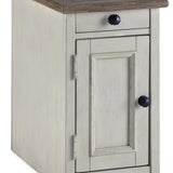 Ashley Furniture - BOLANBURG CHAIR SIDE END TABLE - White Wood - Tables
