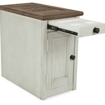 Ashley Furniture - BOLANBURG CHAIR SIDE END TABLE - White Wood - Tables - Additional View 4