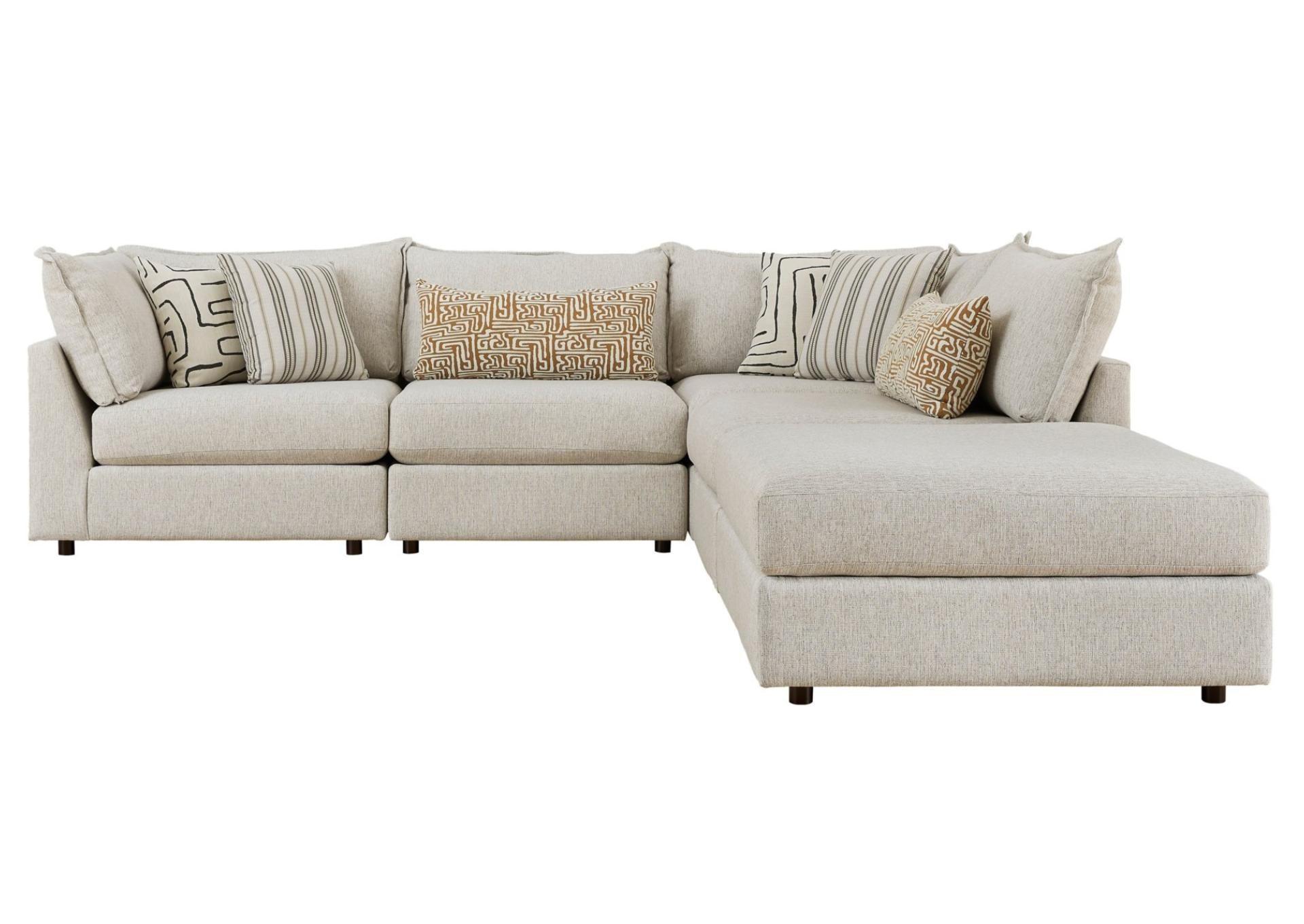 Durango 5 Piece Sectional - Pewter