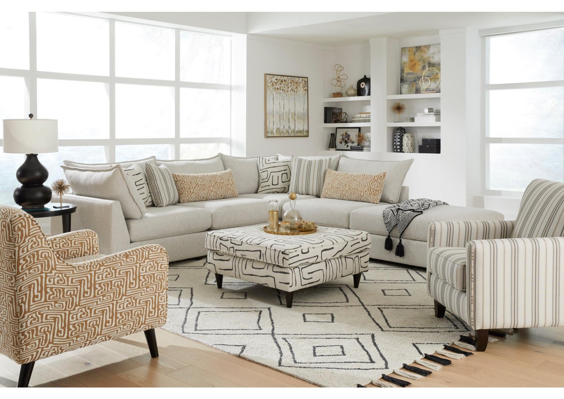 Durango 5 Piece Sectional - Pewter - Additional View 1