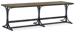 Hooker Furnishings - LAGRANGE VON ROSENBERG BED BENCH - Light Brown|Black Wood - Benches