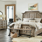 Hooker Furnishings - LAGRANGE VON ROSENBERG BED BENCH - Light Brown|Black Wood - Benches - Additional View 4