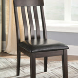 Ashley Furniture - Haddigan 7 Piece Dining Set - Dark Brown Leather Match|Wood - Dining Room Sets - Additional View 1