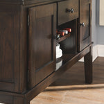 Ashley Furniture - Haddigan 7 Piece Dining Set - Dark Brown Leather Match|Wood - Dining Room Sets - Additional View 4