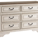 Ashley Furniture - Realyn Youth Dresser - White Wood - Dresser & Mirror