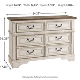 Ashley Furniture - Realyn Youth Dresser - White Wood - Dresser & Mirror - Additional View 4