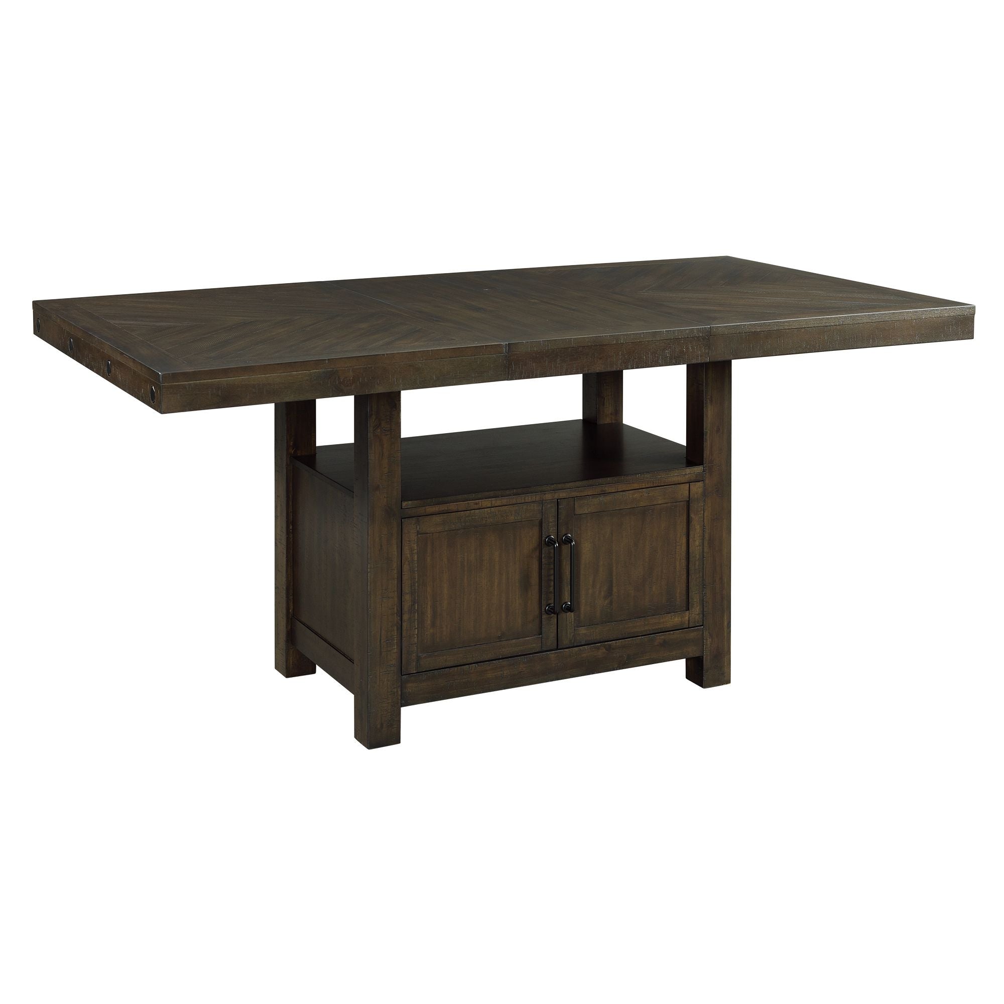 Elements International - COLORADO COUNTER TABLE - Black Wood - Tables