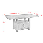 Elements International - COLORADO COUNTER TABLE - Black Wood - Tables - Additional View 14