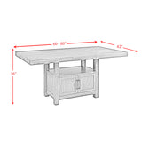 Elements International - COLORADO COUNTER TABLE - Black Wood - Tables - Additional View 14