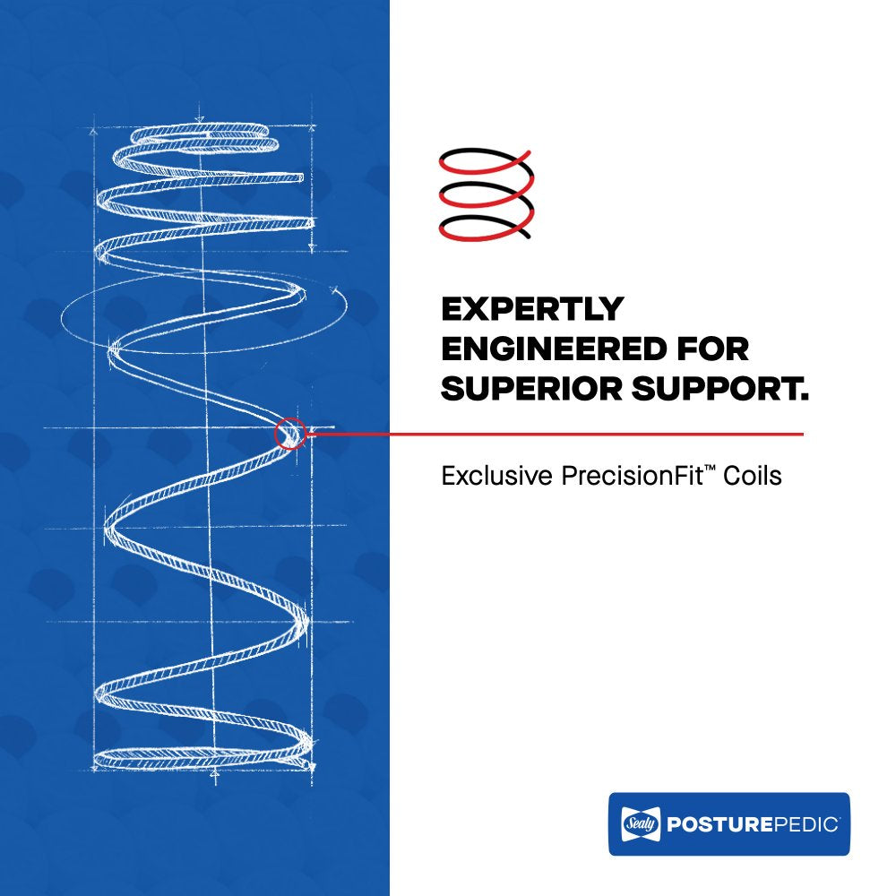Tempur Sealy - HIGH POINT II HYBRID FIRM KING MATTRESS - Blue Fabric - Mattresses - Additional View 1