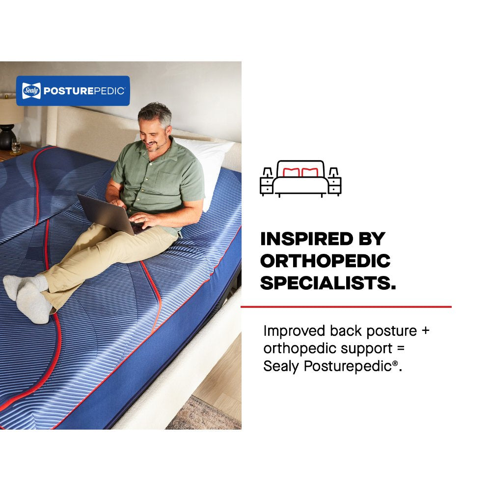 Tempur Sealy - HIGH POINT II HYBRID FIRM KING MATTRESS - Blue Fabric - Mattresses - Additional View 17