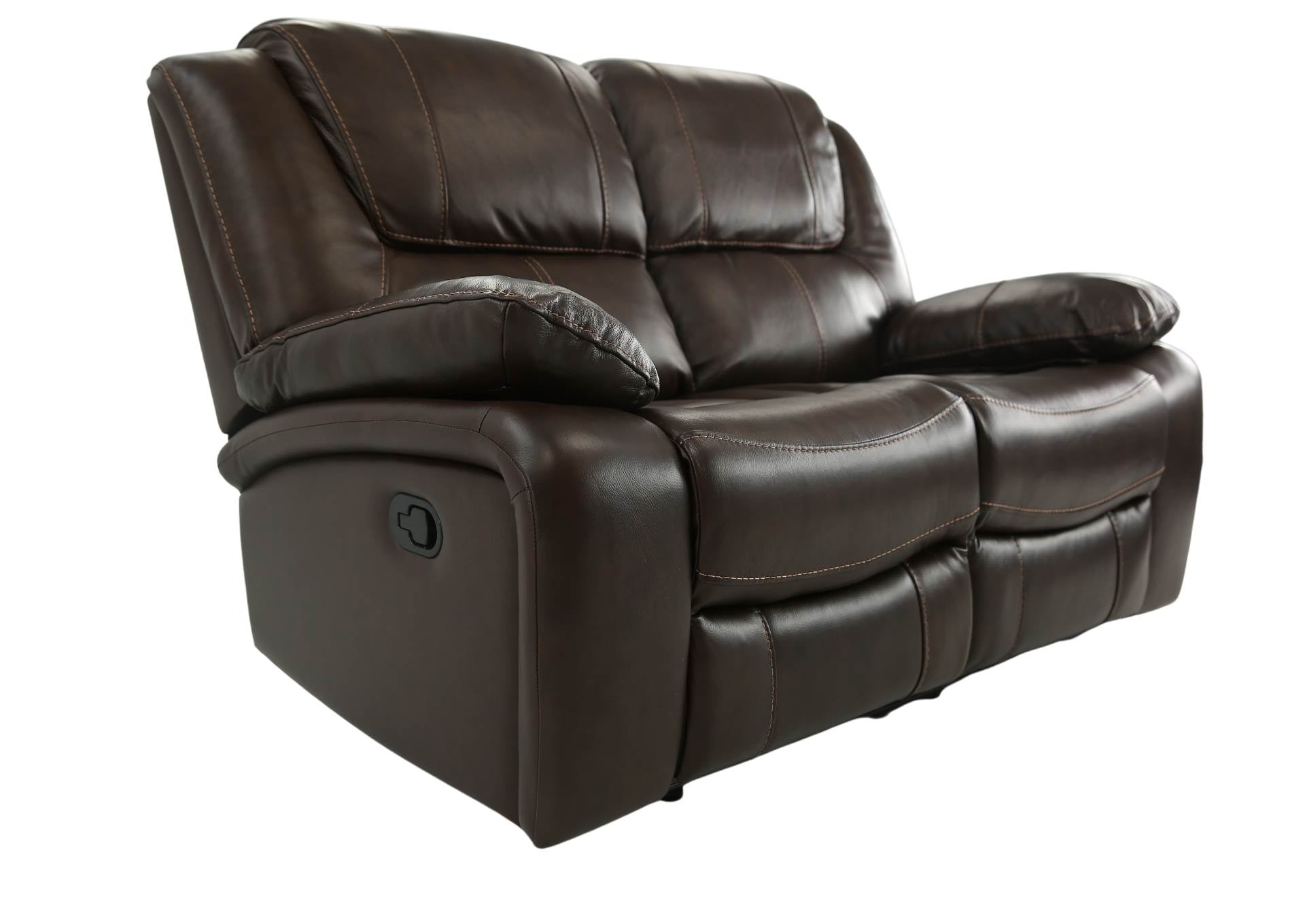Easton Leather Reclining Loveseat - Tobacco - Additional View 1