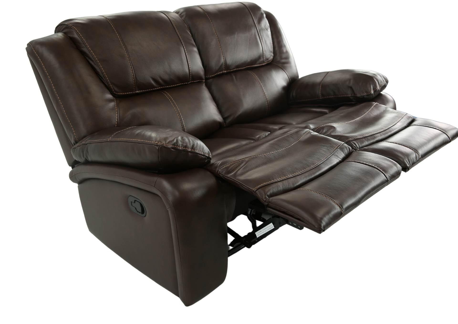 Easton Leather Reclining Loveseat - Tobacco - Additional View 2