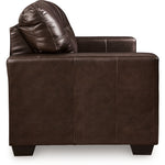 Ashley Furniture - Santorine Loveseat - Dark Brown Leather Match - Loveseats - Additional View 3