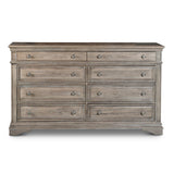 Steve Silver Furniture - Highland Park Dresser - Brown - Light Brown Wood - Dresser & Mirror