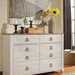 Ashley Furniture - Willowton Dresser - Beige Wood - Dresser & Mirror - Additional View 1