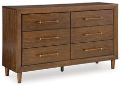 Ashley Furniture - Lyncott Dresser - Dark Brown Wood - Dresser & Mirror