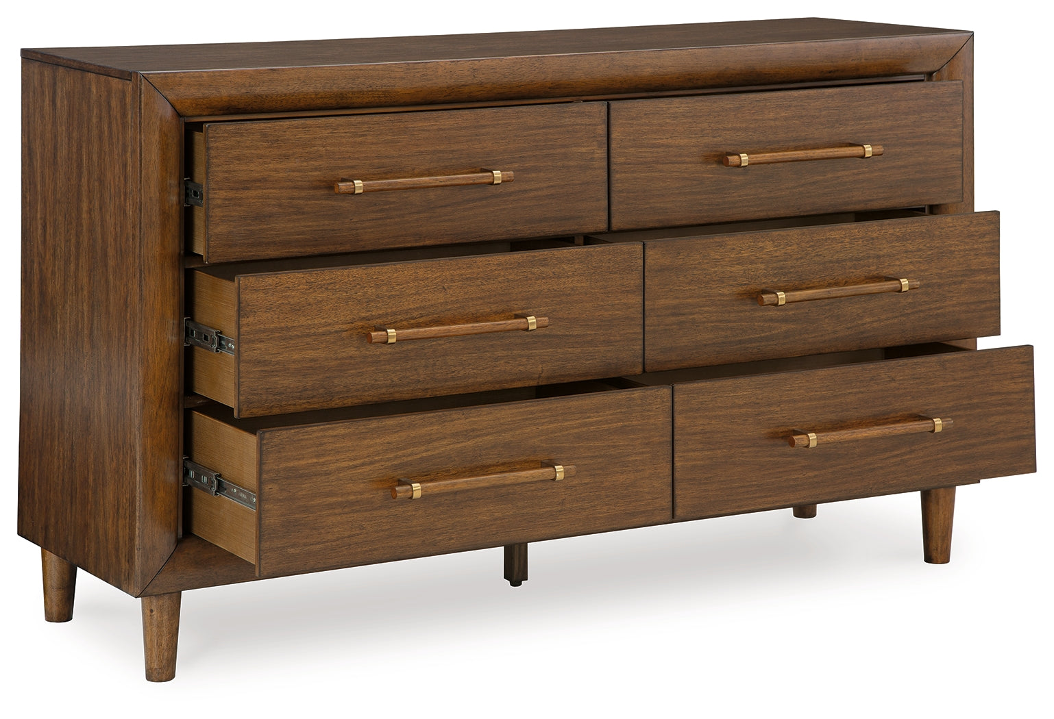 Ashley Furniture - Lyncott Dresser - Dark Brown Wood - Dresser & Mirror - Additional View 2