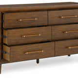 Ashley Furniture - Lyncott Dresser - Dark Brown Wood - Dresser & Mirror - Additional View 2