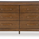 Ashley Furniture - Lyncott Dresser - Dark Brown Wood - Dresser & Mirror - Additional View 3