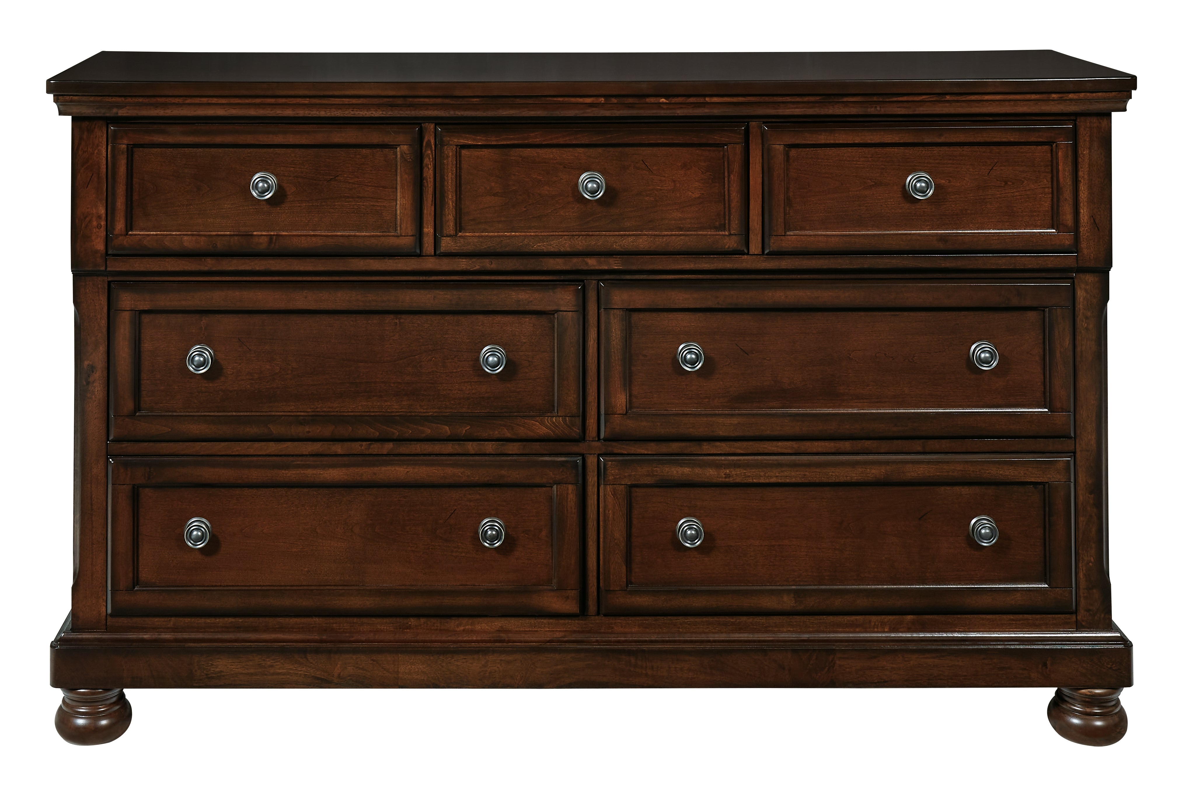 Ashley Furniture - Porter Dresser - Brown - Dark Brown Wood - Dresser & Mirror - Additional View 4