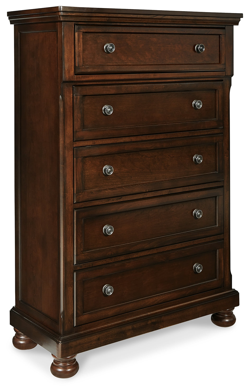 Ashley Furniture - Porter Chest - Brown - Dark Brown Wood - Chests