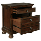 Ashley Furniture - Porter Two Drawer Night Stand - Brown - Dark Brown Wood - Nightstands - Additional View 2