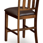 Ashley Furniture - RALENE 24" BARSTOOL - Light Brown Leather Match|Wood - Stools - Additional View 5