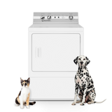 Speed Queen White Gas Dryer With Pet Plus