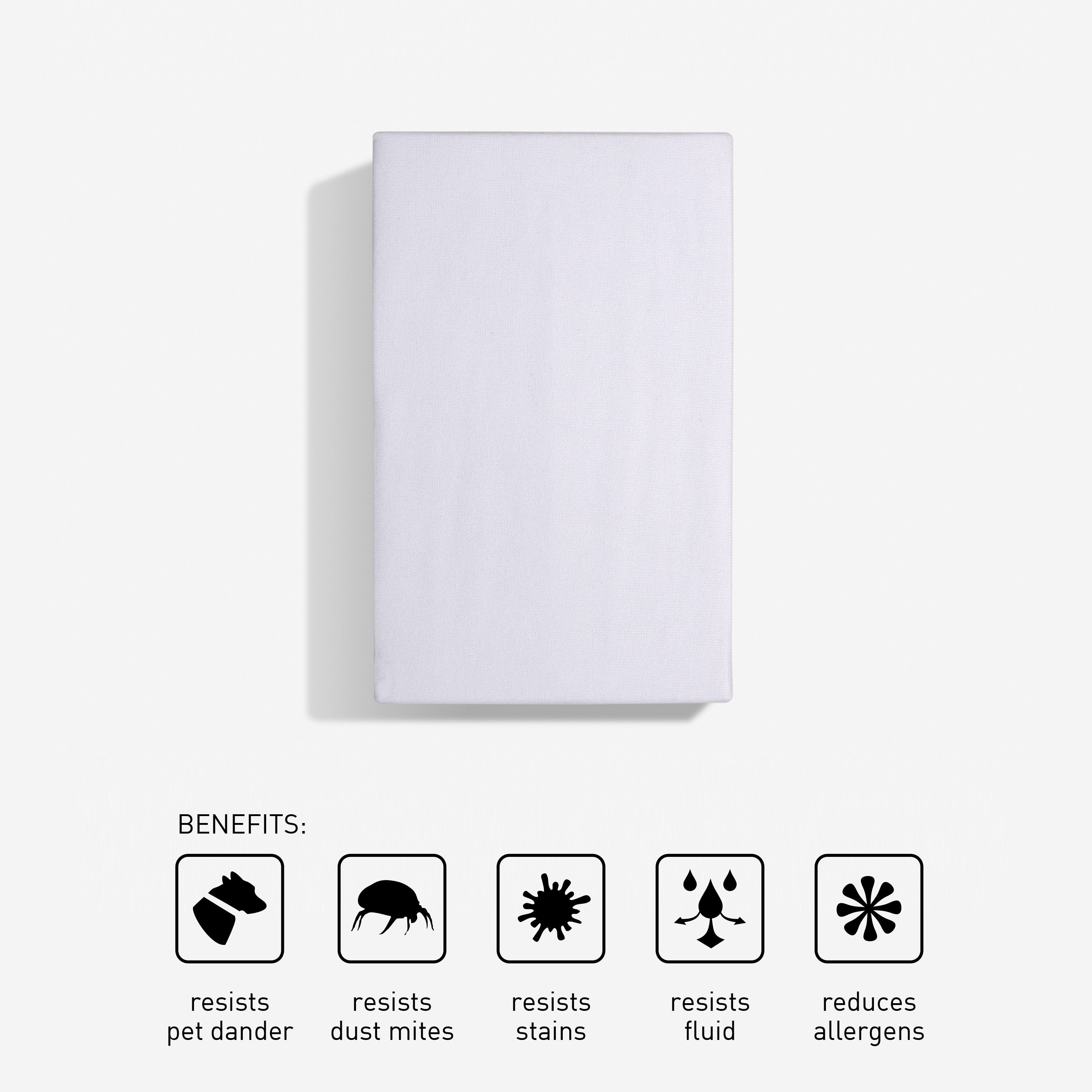 Bedgear - QUEEN iPROTECT MATTRESS PROTECTOR - White Fabric - Protectors - Additional View 2