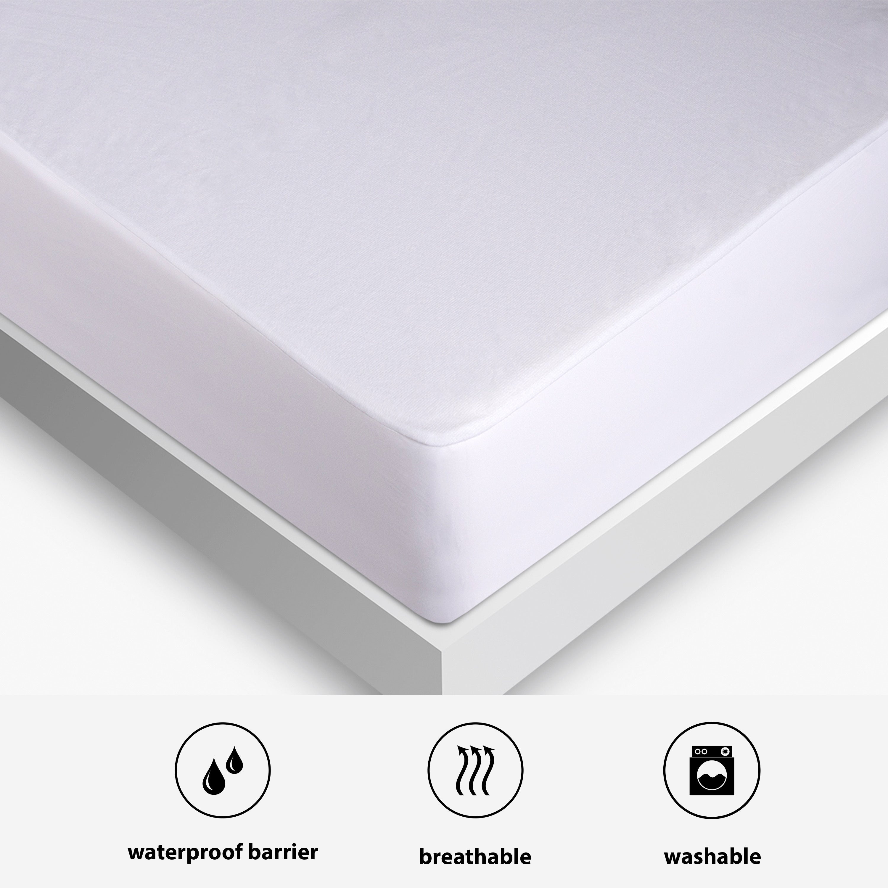 Bedgear - QUEEN iPROTECT MATTRESS PROTECTOR - White Fabric - Protectors - Additional View 3
