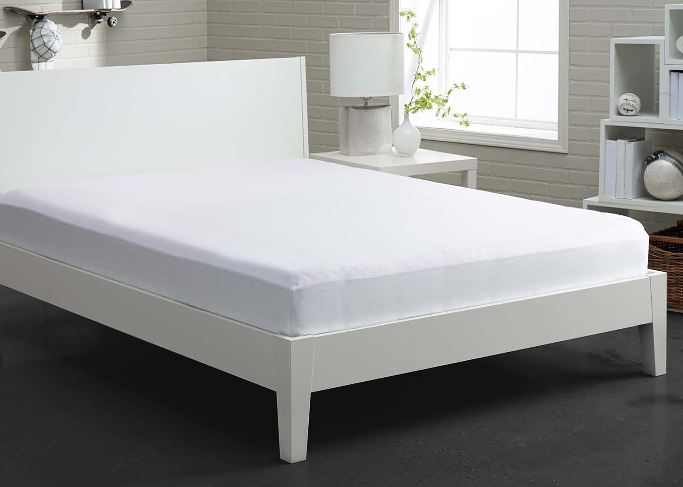 Bedgear - KING iPROTECT MATTRESS COVER - White Fabric - Protectors - Additional View 6