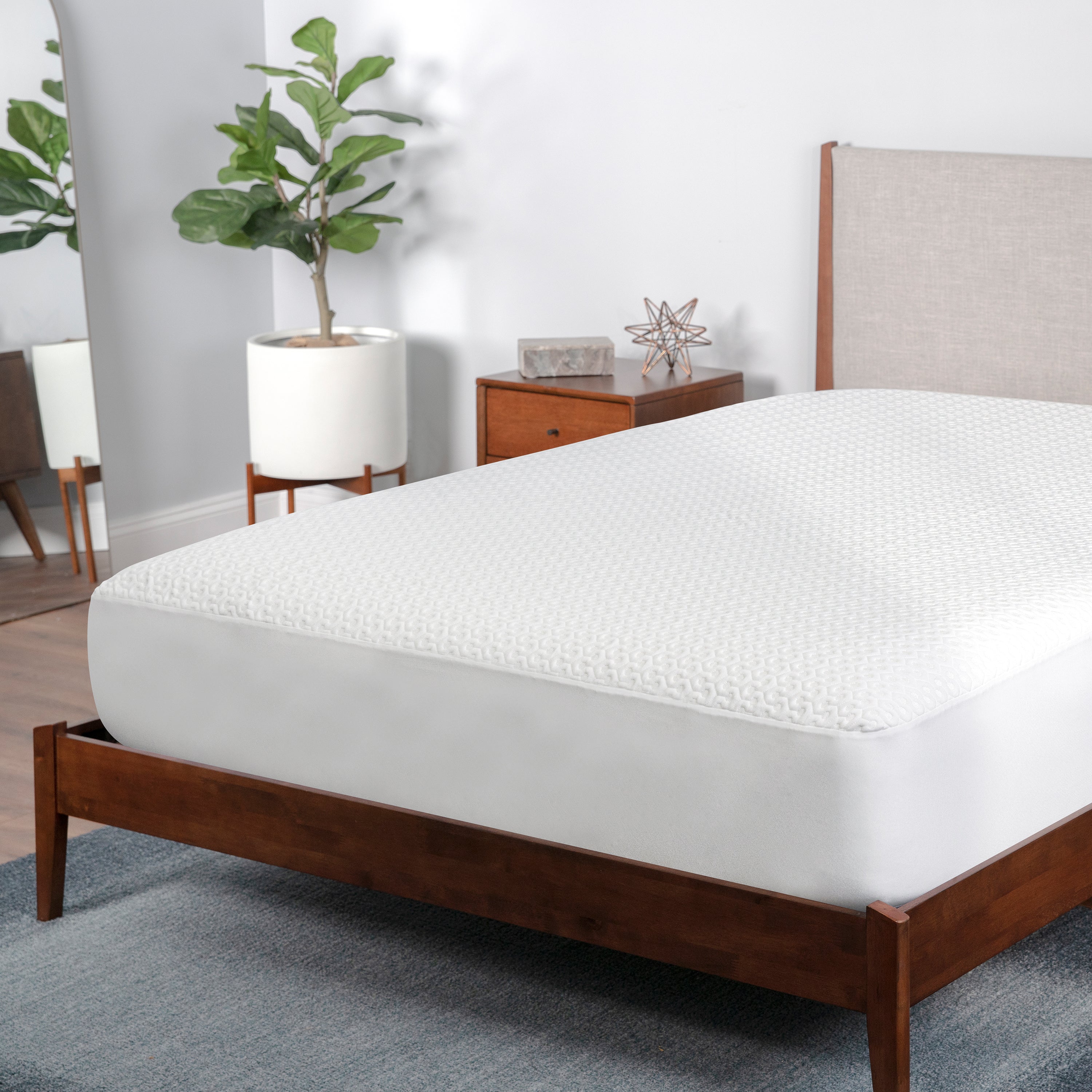 Bedgear - FULL DRI-TEC 5.0 MOISTURE WICKING PERFORMANCE MATTRESS PROTECTOR - White Fabric - Protectors - Additional View 2
