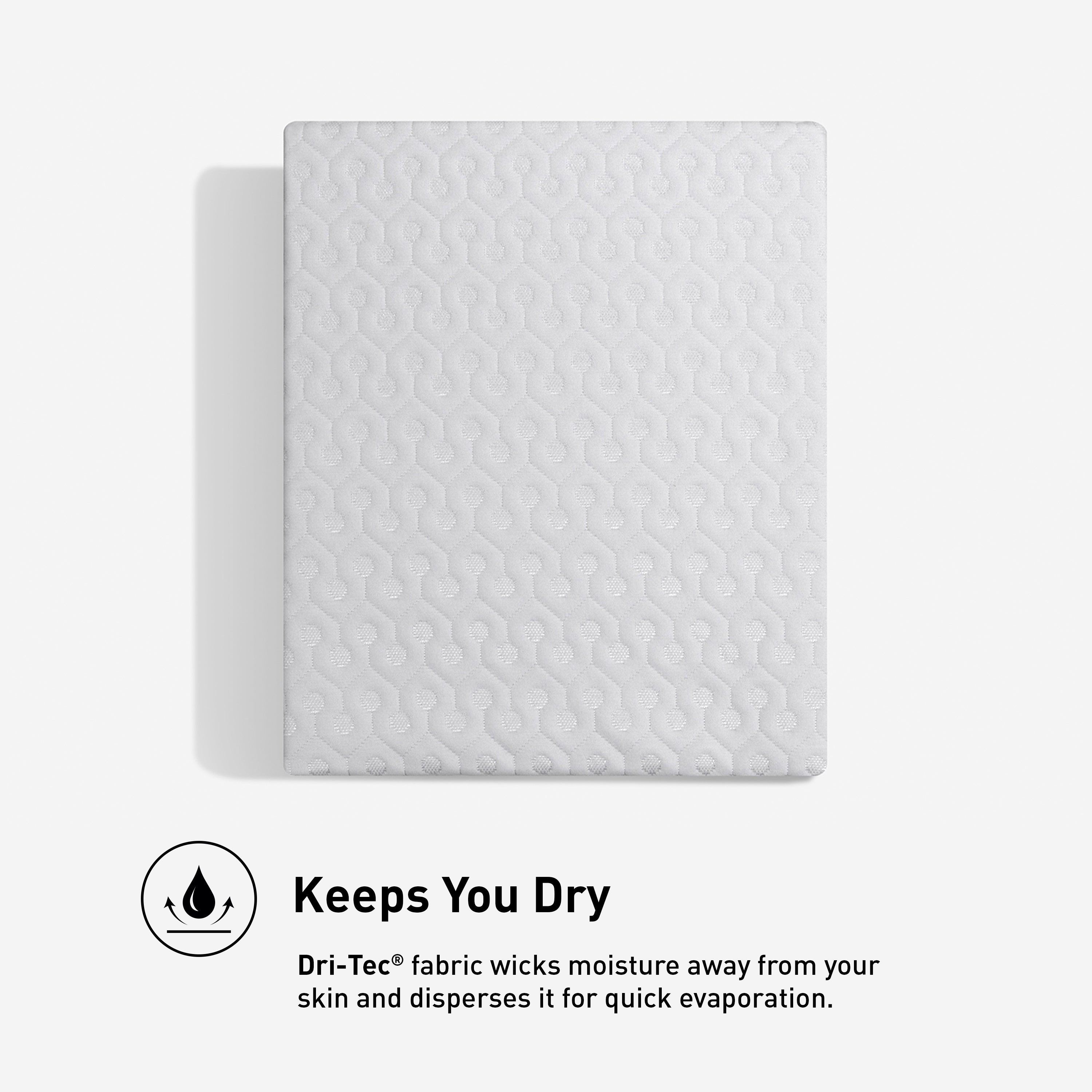 Bedgear - TWIN XL DRI-TEC 5.0 MOISTURE WICKING PERFORMANCE MATTRESS PROTECTOR - White Fabric - Protectors - Additional View 9