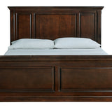 Ashley Furniture - Porter King Panel Bed - Brown - Dark Brown Wood - Beds - Additional View 3