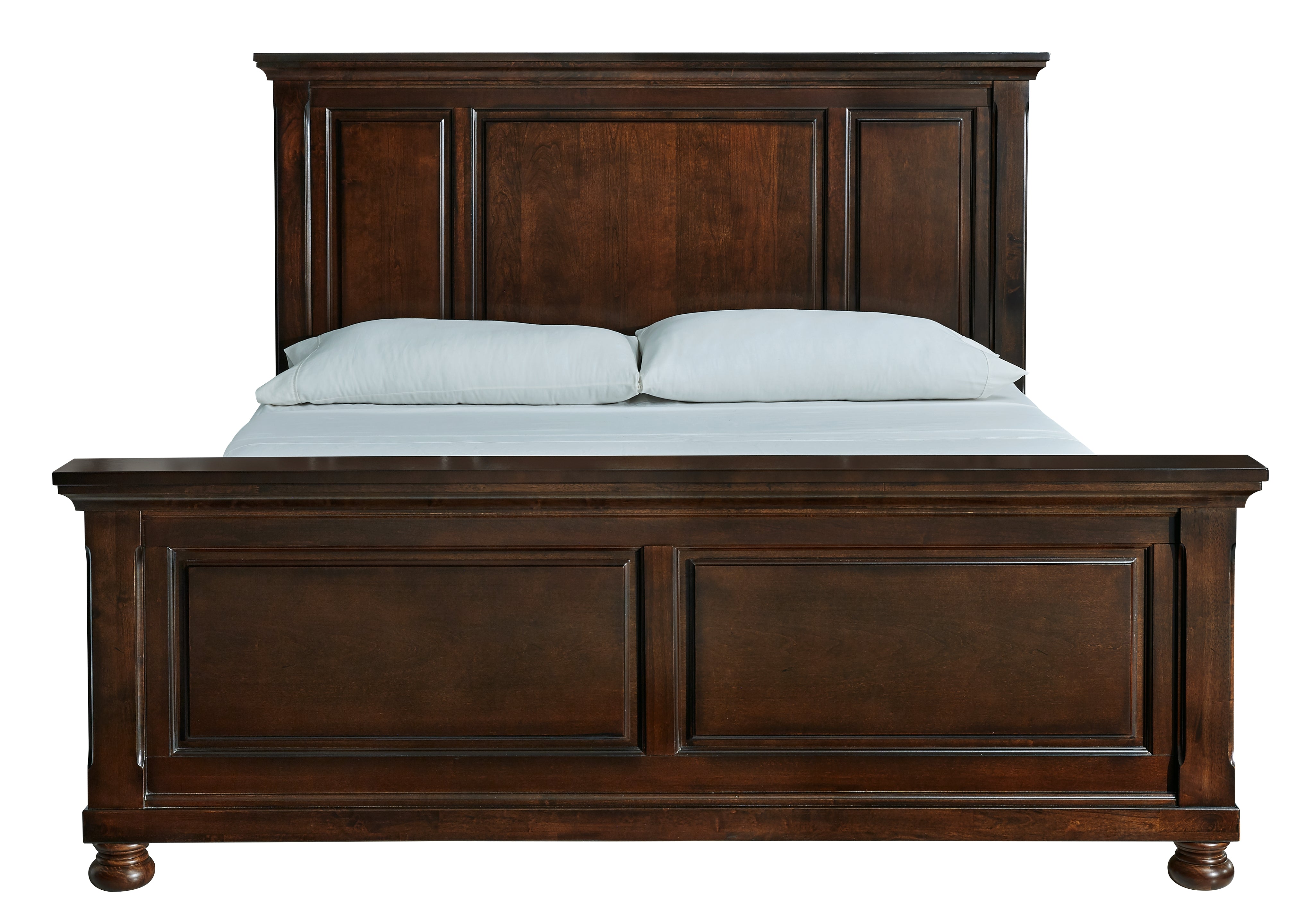 Ashley Furniture - Porter King Panel Bed - Brown - Dark Brown Wood - Beds - Additional View 3