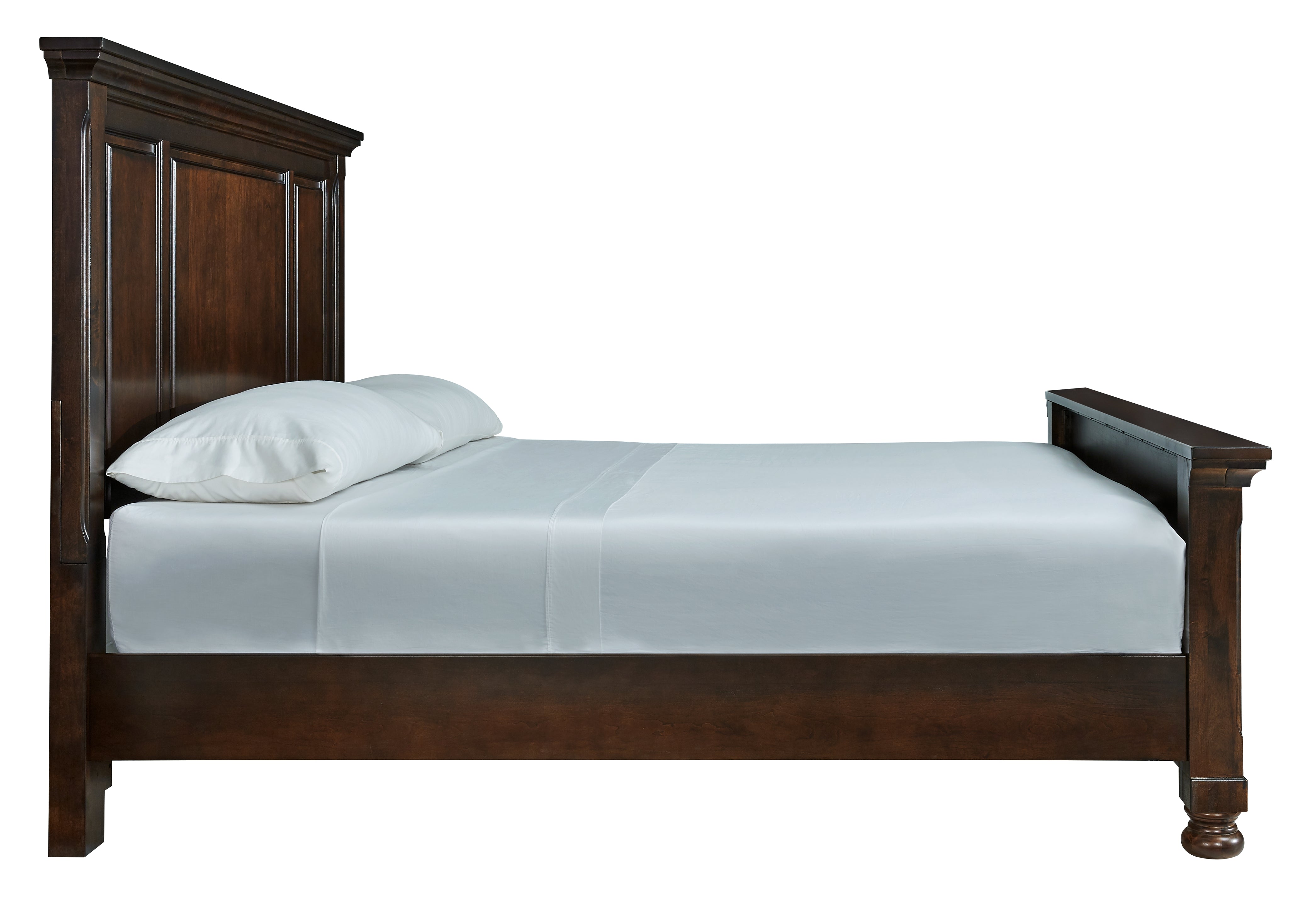 Ashley Furniture - Porter King Panel Bed - Brown - Dark Brown Wood - Beds - Additional View 4