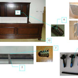Ashley Furniture - Porter King Panel Bed - Brown - Dark Brown Wood - Beds - Additional View 7