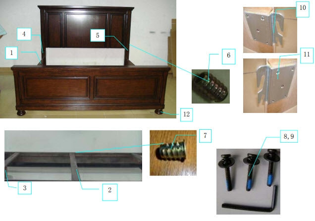 Ashley Furniture - Porter King Panel Bed - Brown - Dark Brown Wood - Beds - Additional View 7