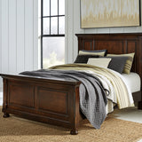 Ashley Furniture - Porter Queen Panel Bed - Brown - Dark Brown Wood - Beds - Additional View 2