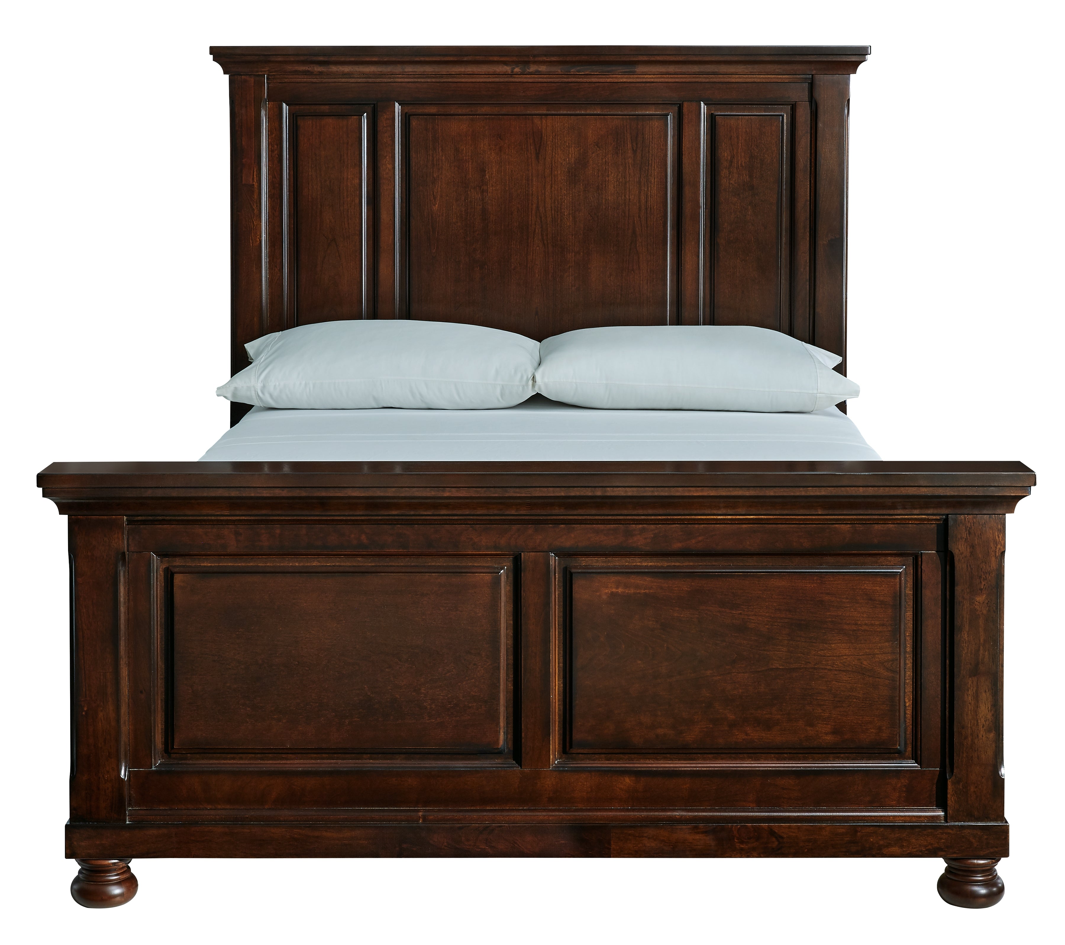 Ashley Furniture - Porter Queen Panel Bed - Brown - Dark Brown Wood - Beds - Additional View 3