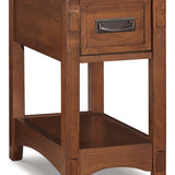 Ashley Furniture - BREEGIN BROWN CHAIR SIDE END TABLE - Dark Brown Wood - Tables