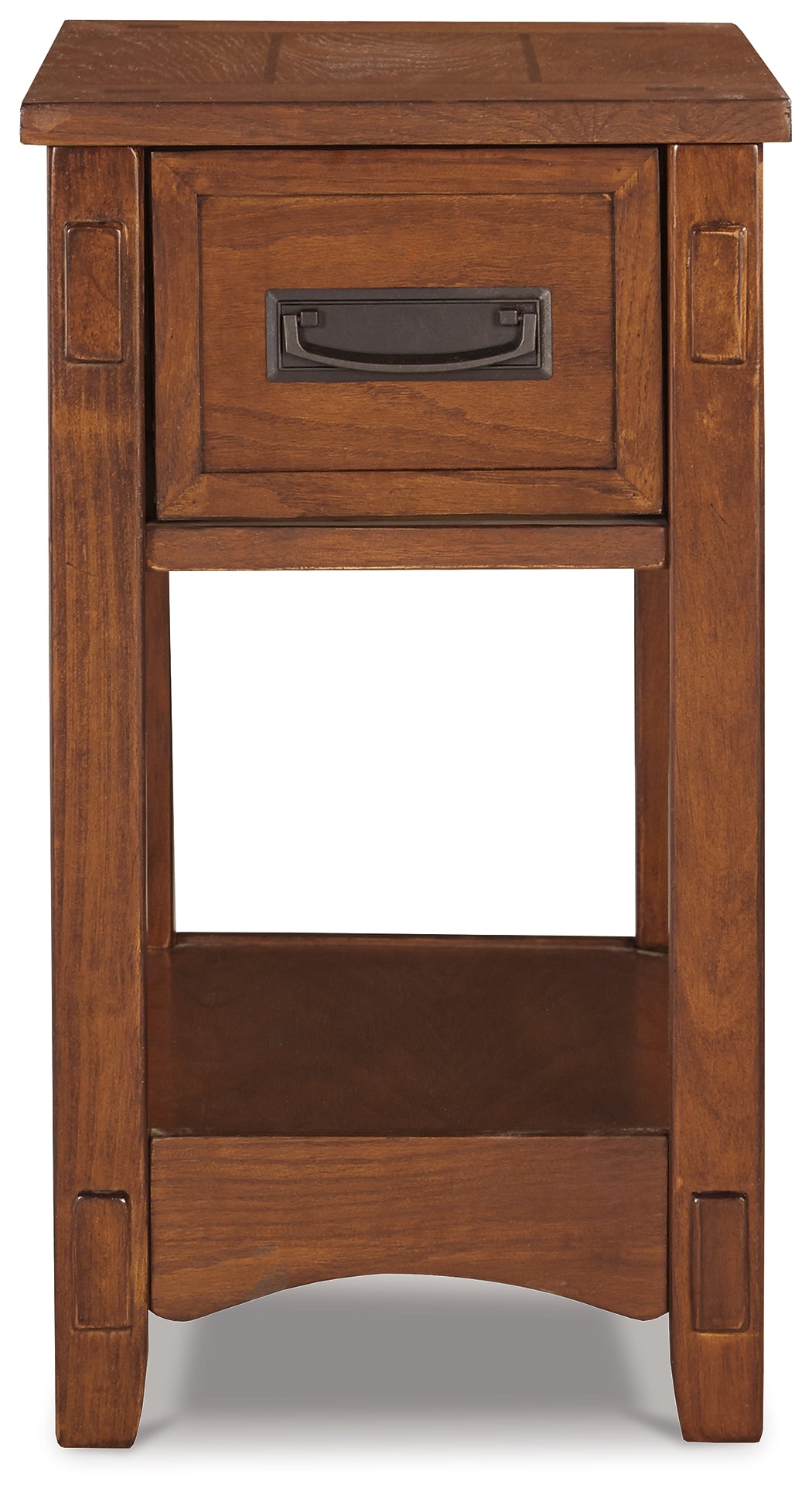 Ashley Furniture - BREEGIN BROWN CHAIR SIDE END TABLE - Dark Brown Wood - Tables - Additional View 2