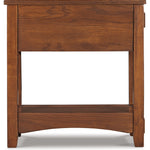 Ashley Furniture - BREEGIN BROWN CHAIR SIDE END TABLE - Dark Brown Wood - Tables - Additional View 4