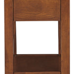 Ashley Furniture - BREEGIN BROWN CHAIR SIDE END TABLE - Dark Brown Wood - Tables - Additional View 5