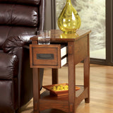Ashley Furniture - BREEGIN BROWN CHAIR SIDE END TABLE - Dark Brown Wood - Tables - Additional View 10