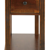 Ashley Furniture - BREEGIN BROWN CHAIR SIDE END TABLE - Dark Brown Wood - Tables - Additional View 2
