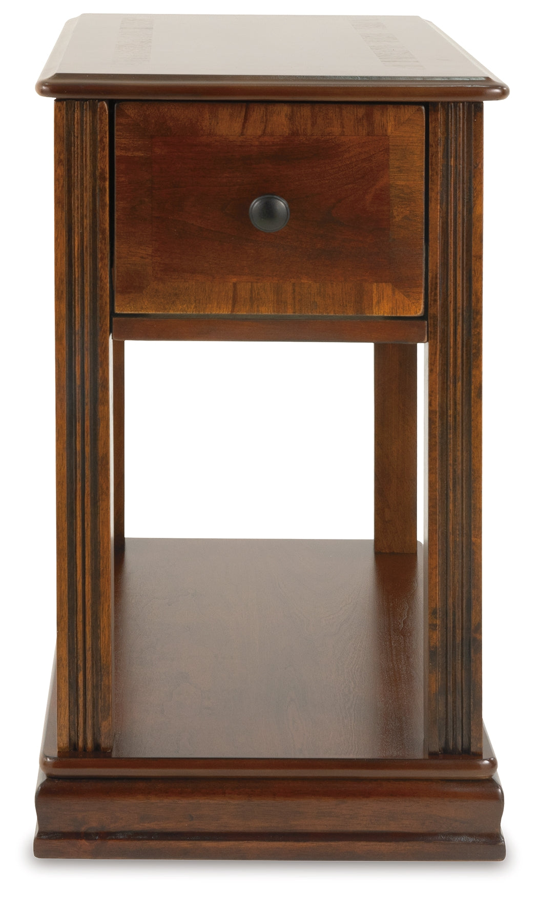 Ashley Furniture - BREEGIN BROWN CHAIR SIDE END TABLE - Dark Brown Wood - Tables - Additional View 2