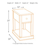 Ashley Furniture - BREEGIN BROWN CHAIR SIDE END TABLE - Dark Brown Wood - Tables - Additional View 11